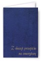 Z okazji przejścia na emeryturę - Okładka Quasi "złocona skóropodobna" z kartonu DB014 - kolor granatowy