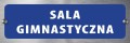 Tabliczka informacyjna na drzwi - SALA GIMNASTYCZNA