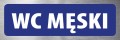 Tabliczka informacyjna na drzwi - WC MĘSKI