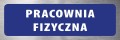 Tabliczka informacyjna na drzwi - PRACOWNIA FIZYCZNA