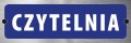 Tabliczka informacyjna na drzwi - CZYTELNIA