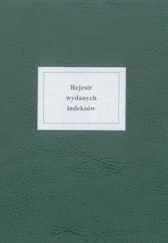 Rejestr wydanych indeksów
