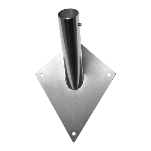 Uchwyt flagowy fasadowy "LATAWIEC" ze stali nierdzewnej pojedynczy.