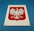 Godło Polski na mlecznej plexi OPAL do podświetlenia 40 cm x 50 cm