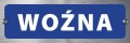 Tabliczka informacyjna na drzwi - WOŹNA