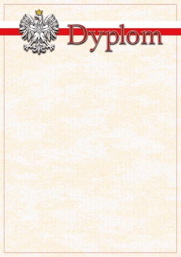 Dyplom uniwersalny z godłem RP bez tekstu B041