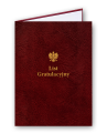 Okładka skóropodobna A4, złocona z napisem "List gratulacyjny" z Godłem RP
