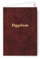 Dyplom - Okładka Quasi "złocona skóropodobna" z kartonu DB008 - kolor bordowy