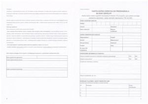 Karta zapisu dziecka do przedszkola