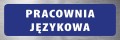 Tabliczka informacyjna na drzwi - PRACOWNIA JĘZYKOWA