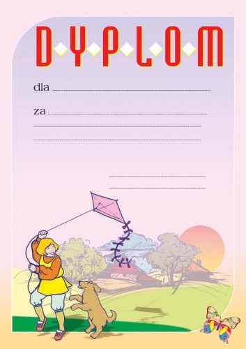 Dyplom uniwersalny dla przedszkolaka bez tekstu B038