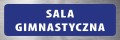 Tabliczka informacyjna na drzwi - SALA GIMNASTYCZNA