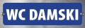 Tabliczka informacyjna na drzwi - WC DAMSKI