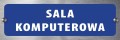 Tabliczka informacyjna na drzwi - SALA KOMPUTEROWA 