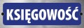 Tabliczka informacyjna na drzwi - KSIĘGOWOŚĆ