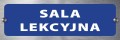 Tabliczka informacyjna na drzwi - SALA LEKCYJNA