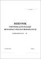 Dziennik indywidualnych zajęć rewalidacyjno-wychowawczych