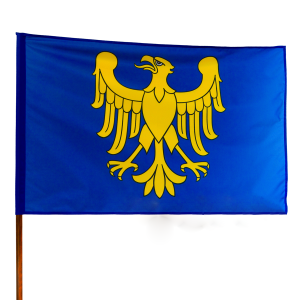 Flaga Województwa Śląskiego z Herbem - różne rozmiary