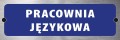 Tabliczka informacyjna na drzwi - PRACOWNIA JĘZYKOWA