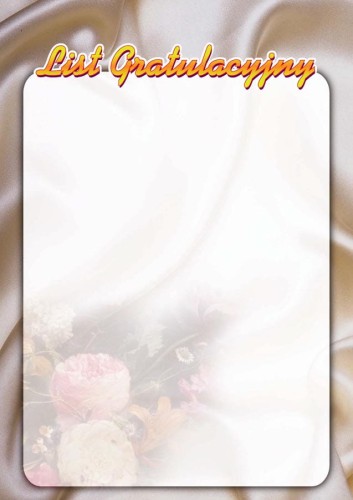 List Gratulacyjny B024