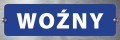 Tabliczka informacyjna na drzwi - WOŹNY
