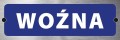 Tabliczka informacyjna na drzwi - WOŹNA