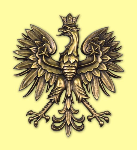 Godło Rzeczpospolitej Polskiej (Godło Polski) mosiądzowane