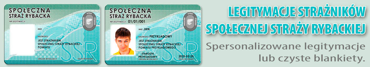 Legitymacje Strażników Społecznej Straży Rybackiej